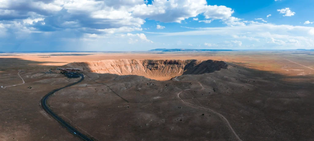 aerial view of the meteor crater natural landmark at arizona 38906571 11zon